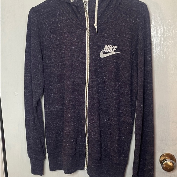 Nike Tops - Nike Men's Dark Blue Zip-Up Sweater